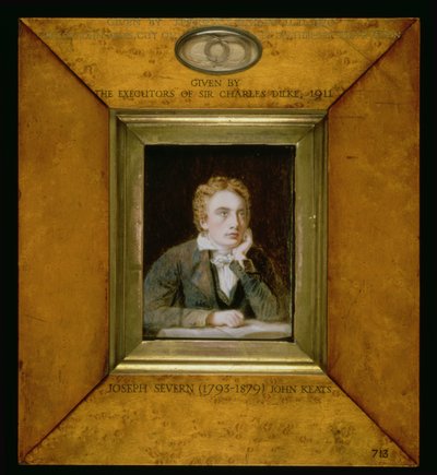 Retrato en miniatura de John Keats (1795-1821) c.1818 de Joseph Severn